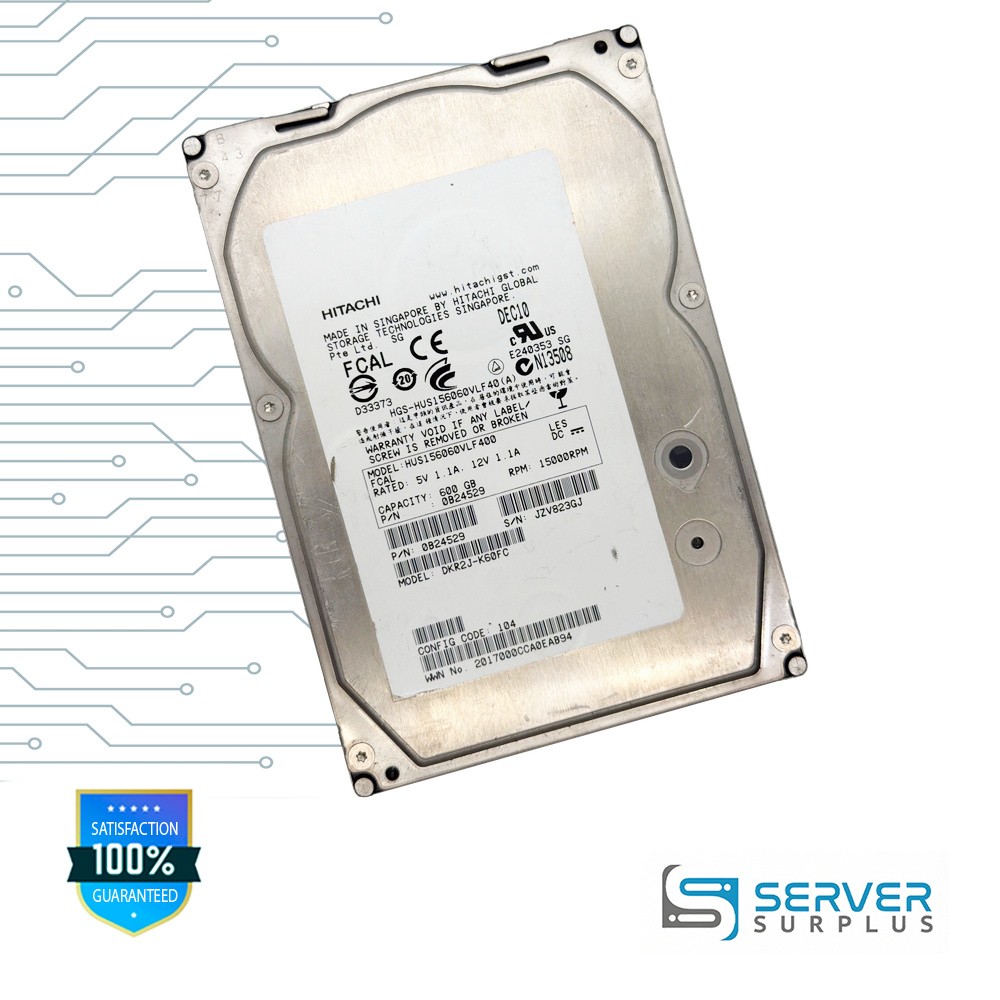 Hitachi HUS156060VLF400 600GB FCAL 15000 RPM 3.5 in Enterprise HDD | 0B24529