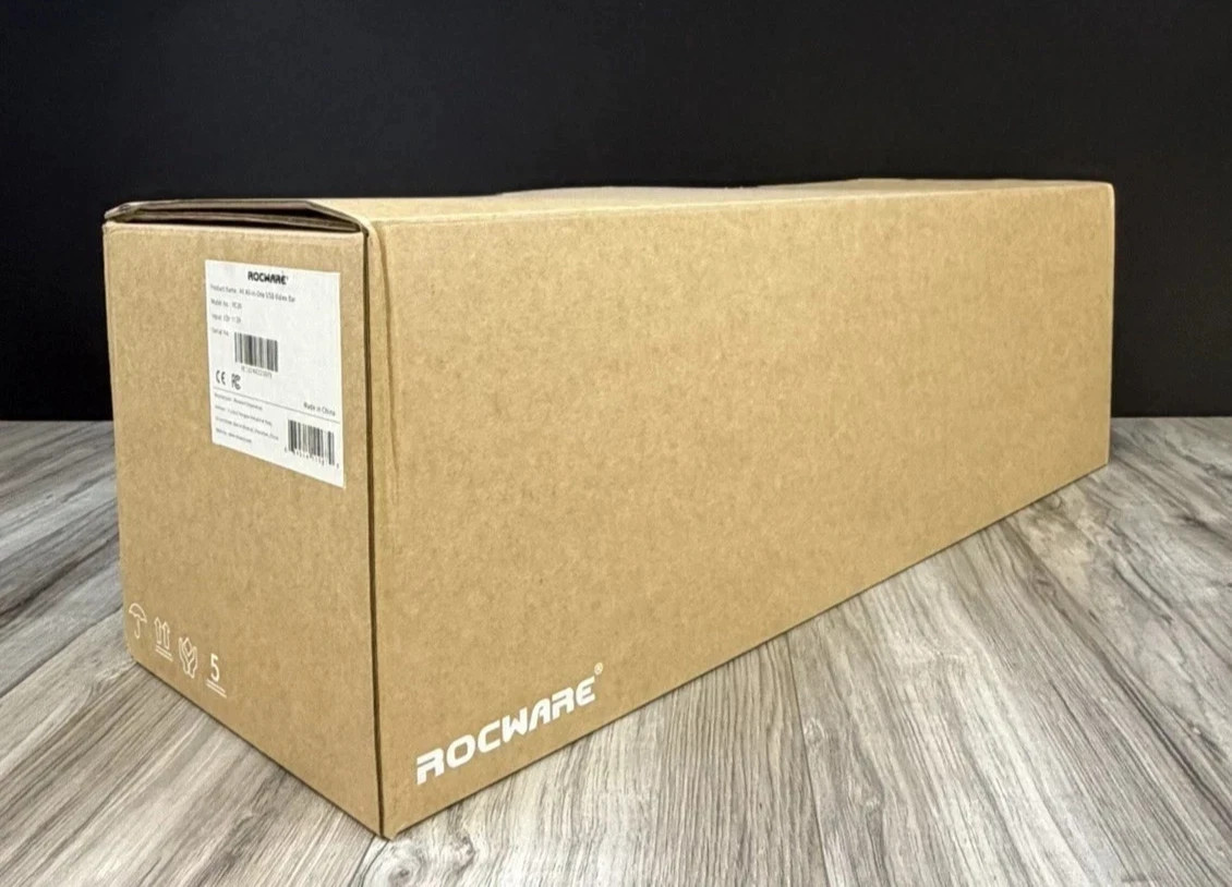 Rocware RC10 4K UHD All In One USB Video Bar Conference Camera Speaker NEW