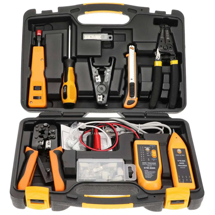 InstallerParts Professional Network Tool Kit 15 In 1 - RJ45 Crimper Tool Cat 5 C