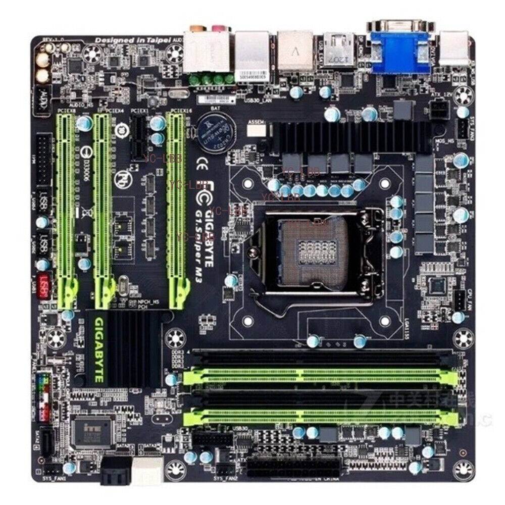 For Gigabyte G1.Sniper M3 LGA 1155 DDR3 3×SATA II 2×SATA III M-ATX Motherboard