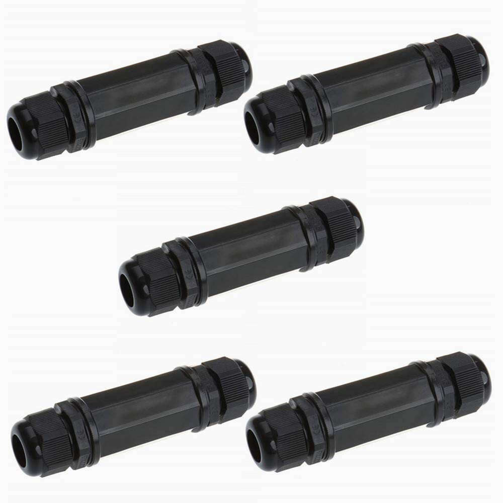 Anmbest 5pcs M22z Shielded Rj45 Waterproof Cat5/5e/6 8p8c Connector Ip67