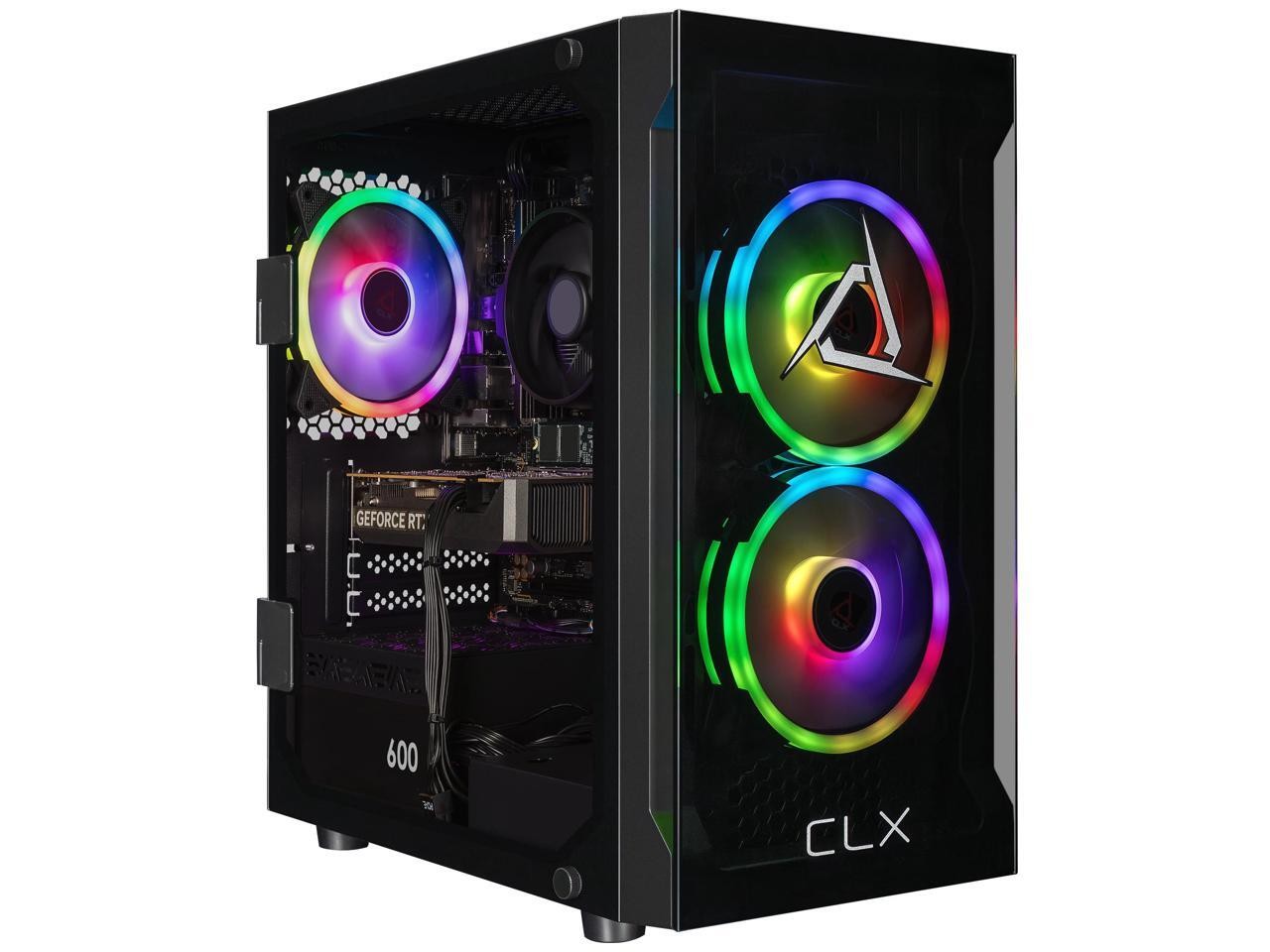 CLX Set Gaming Desktop - AMD Ryzen 5 8400F 4.2GHz 6-Core Processor, 16GB DDR5 Me