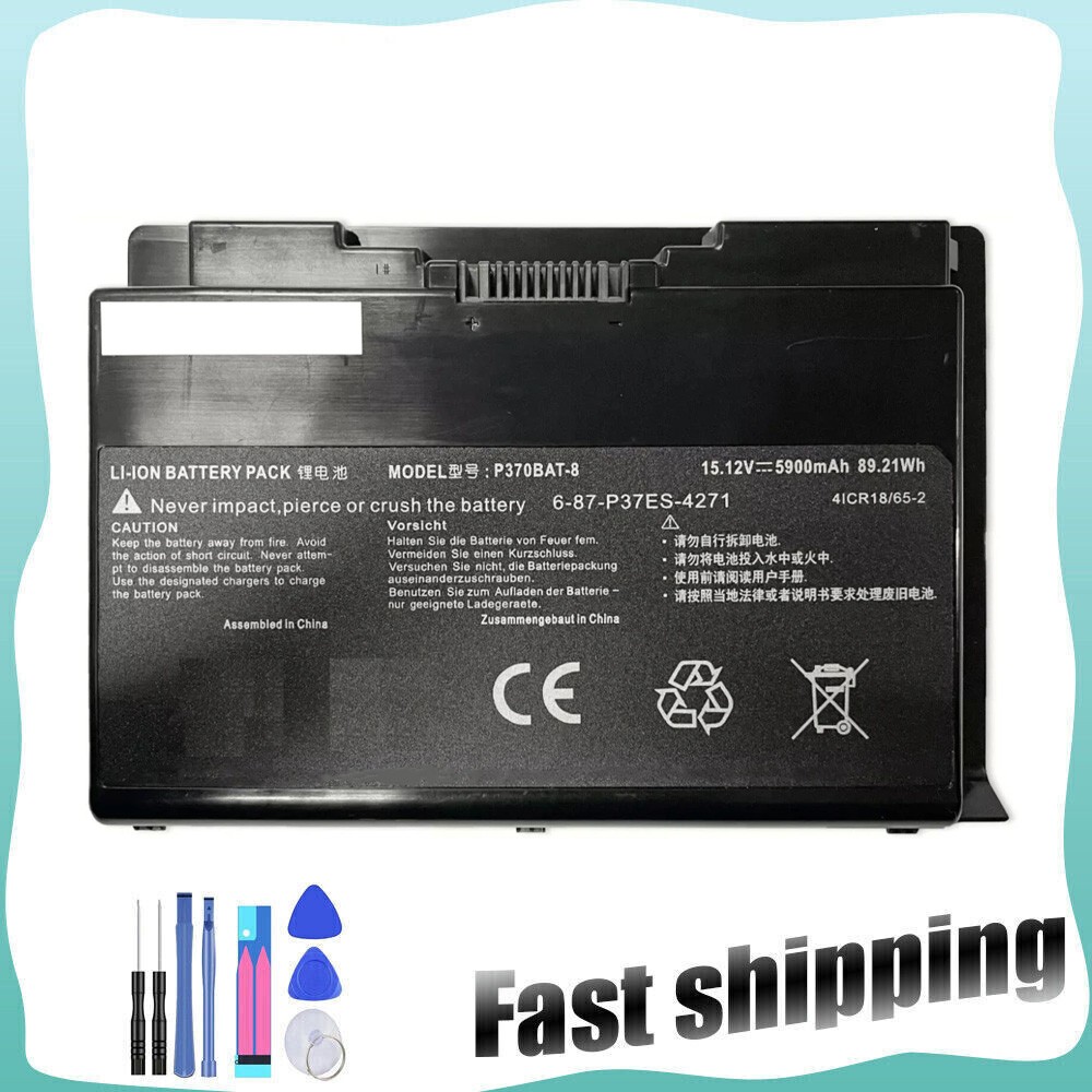  Battery For CLEVO P370BAT-8 6-87-P37ES-4271 P370SM-A P377SM-A P370SM3