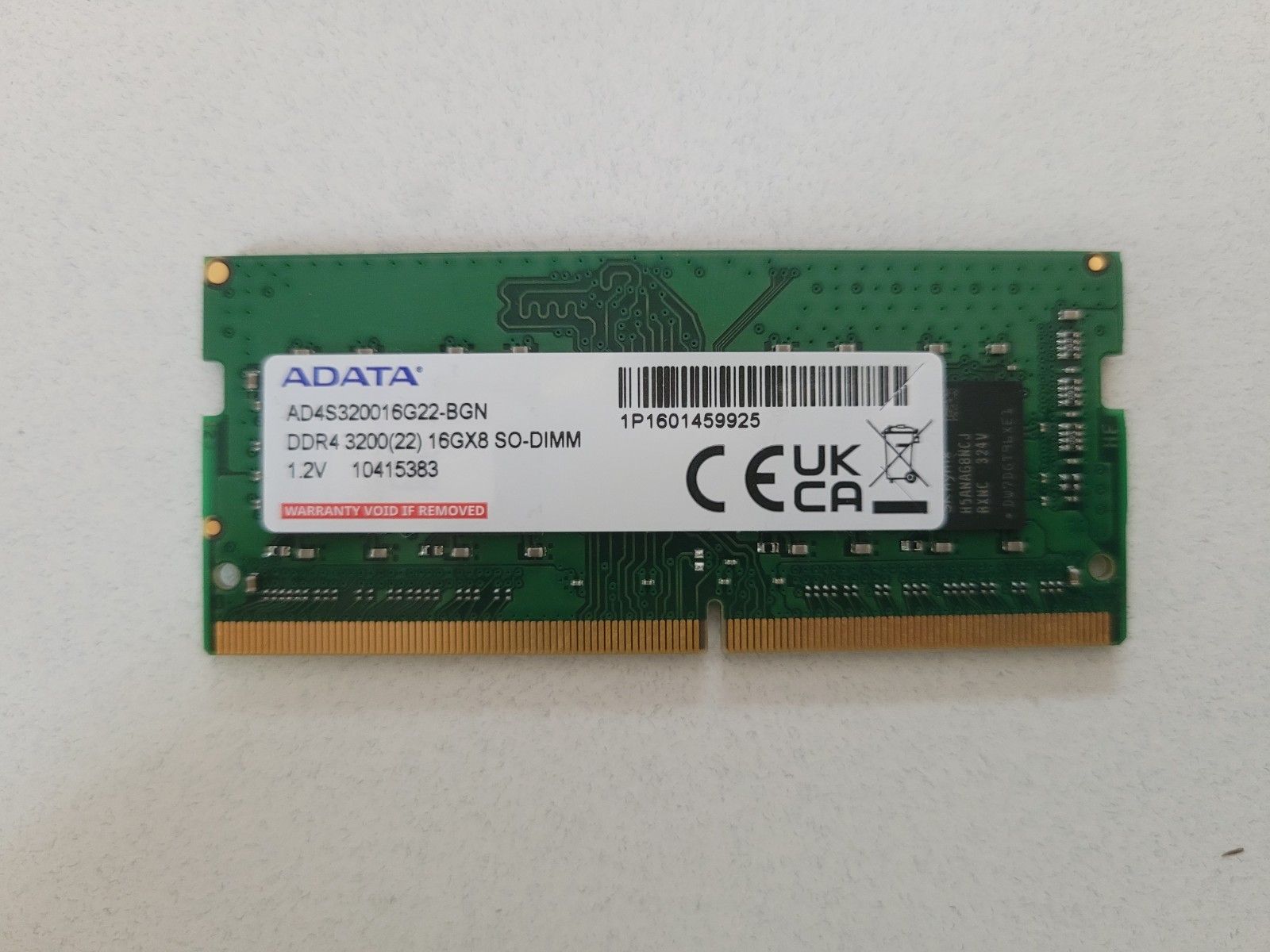 ADATA Premier 16GB SODIMM Memory RAM - Bulk (AD4S320016G22-BGN)
