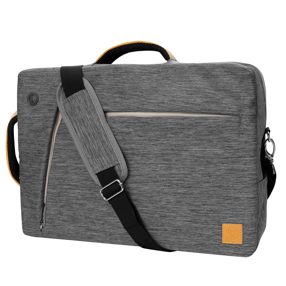 VanGoddy Gray 3 In 1 Nylon Laptop Bag For 13" Samsung Galaxy Tab S9+ / S8+ / S7+