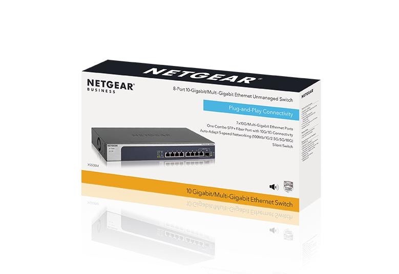 Netgear XS508M 8-port 10-Gigabit RJ-45 Ethernet Unmanaged Switch