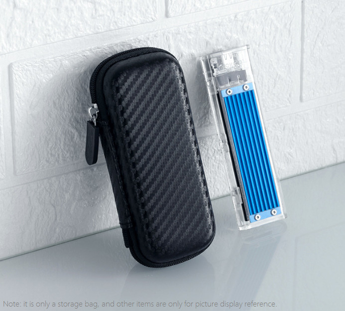 2pcs M.2 multifunctional storage package SSD hard disk case protective case