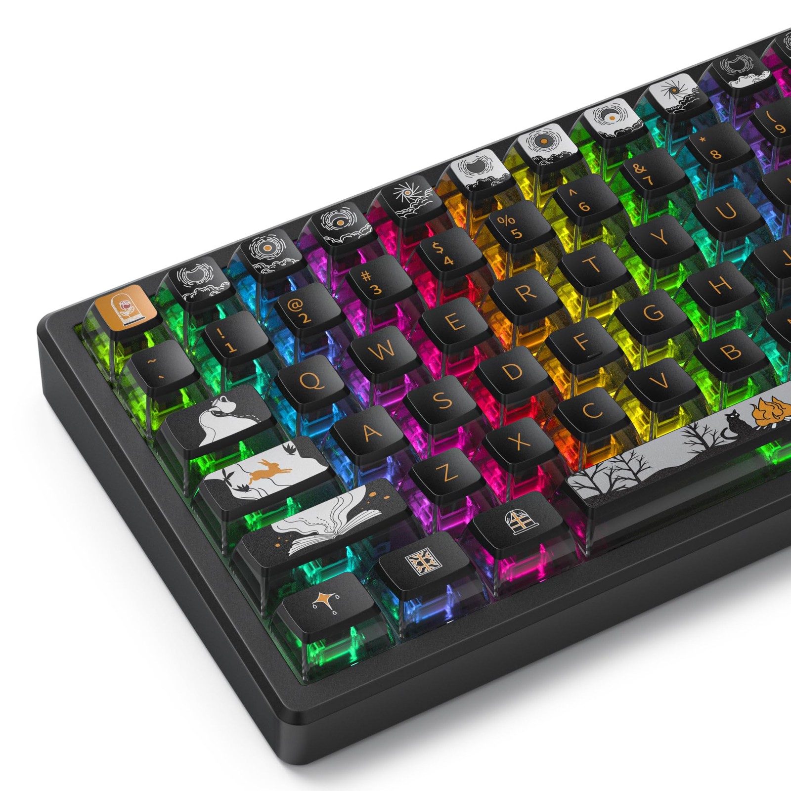 116 PCS GTSP Punk Pudding PBT Keycaps ASA Profile Fits 75% 65% 60% Layouts