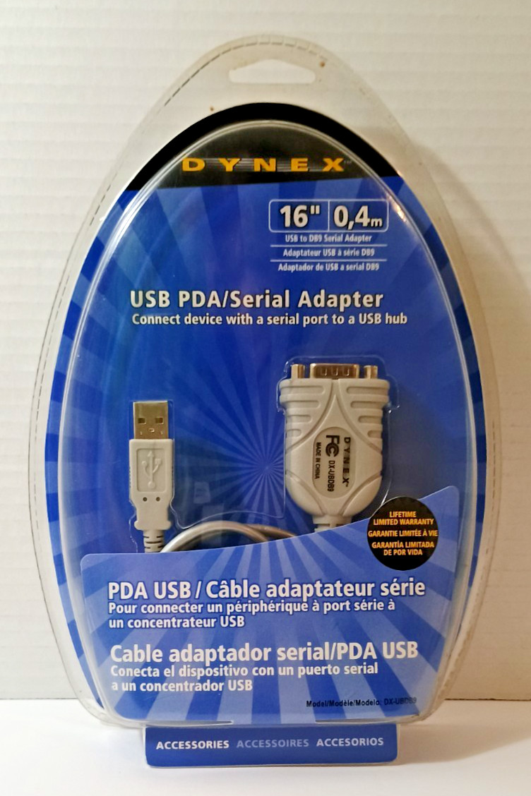 DYNEX Usb PDA/Serial Port Adapter Cable - Great For Old Peripherals