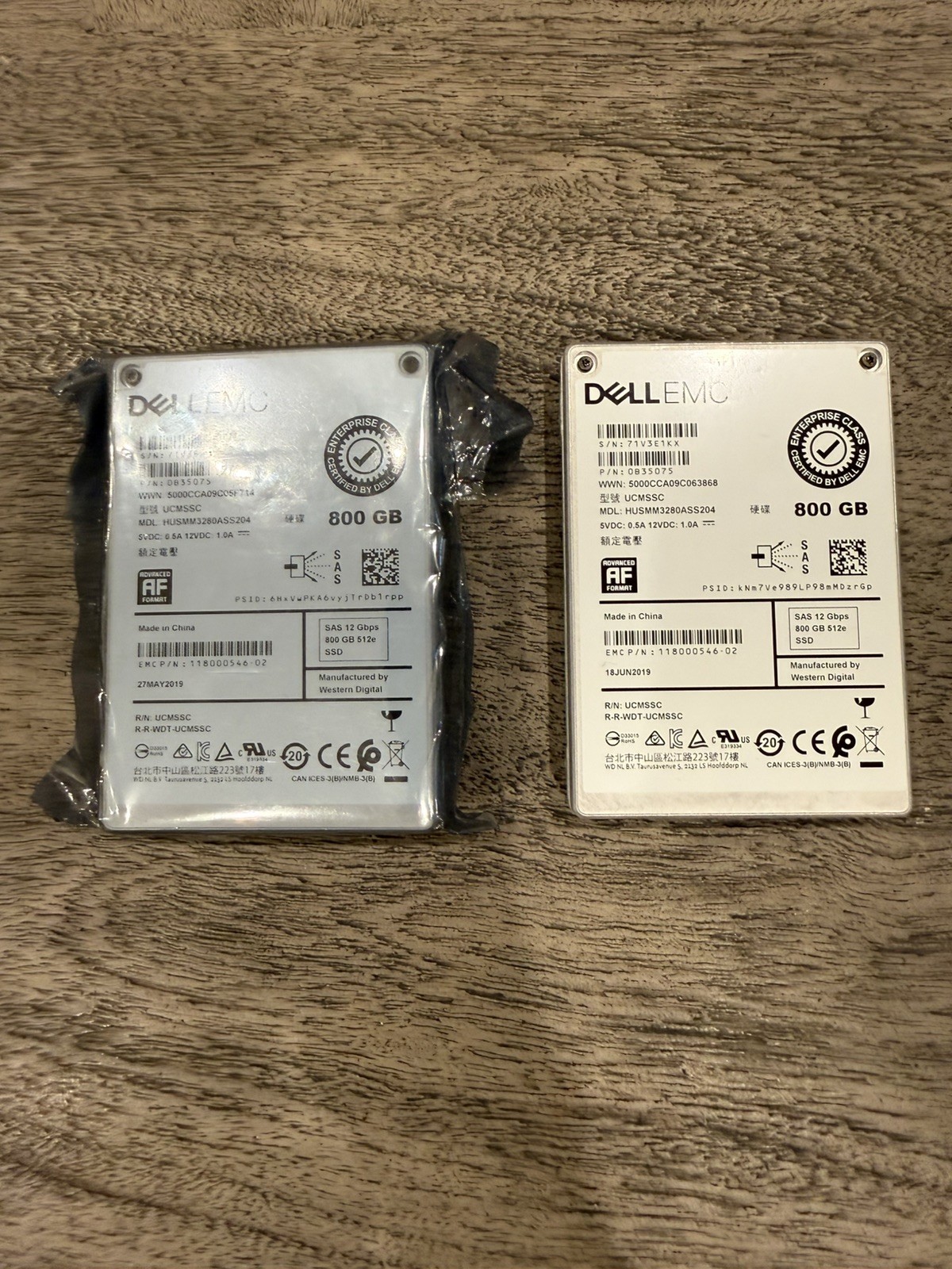 Genuine Dell EMC 800GB 2.5" SAS SSD 12Gbps HUSMM3280ASS200 JDX4K