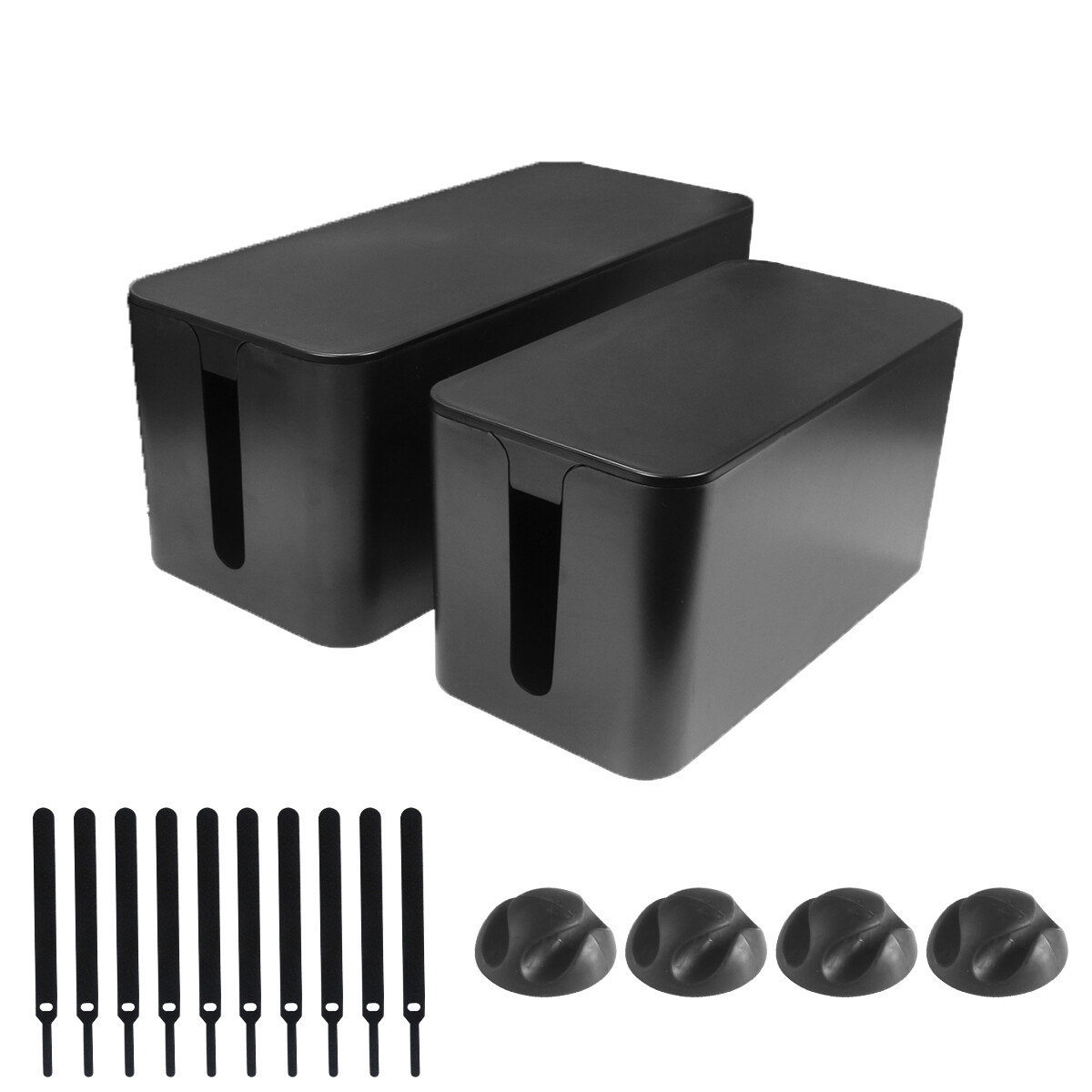 2 Sizes Cable Storage Box Power Strips Boxes Management Socket Wires Sorting Box