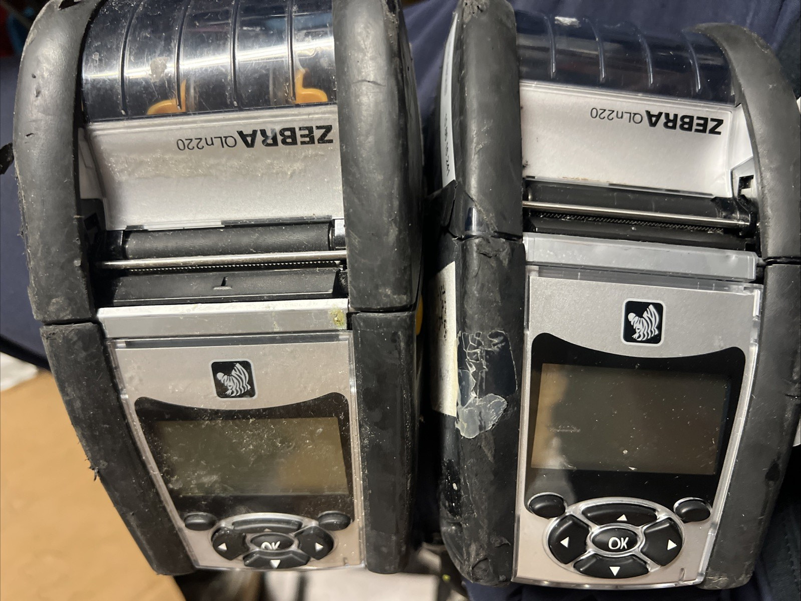Zebra QLn220 Thermal Label Printer Unit Only - No Battery Or Adapter - Lot Of 2