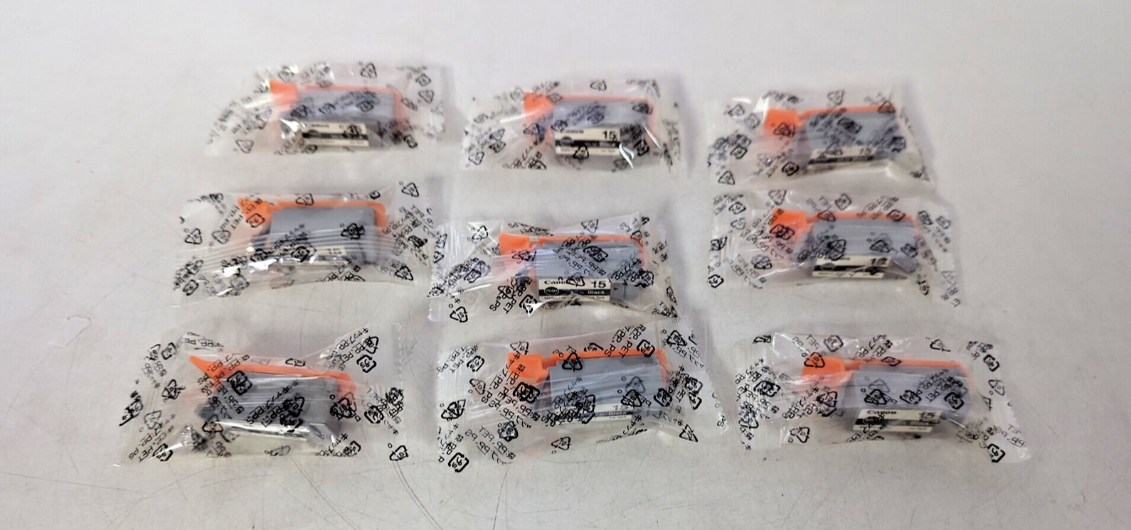 LOT OF 9 CANON 15 BLACK BCI-15