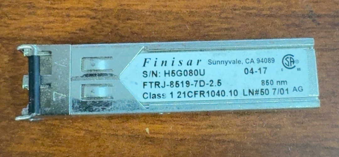 Finisar FTRJ-8519-7D-2.5 2Gb Fibre Channel 850nm SFP LC Fiber Transceiver