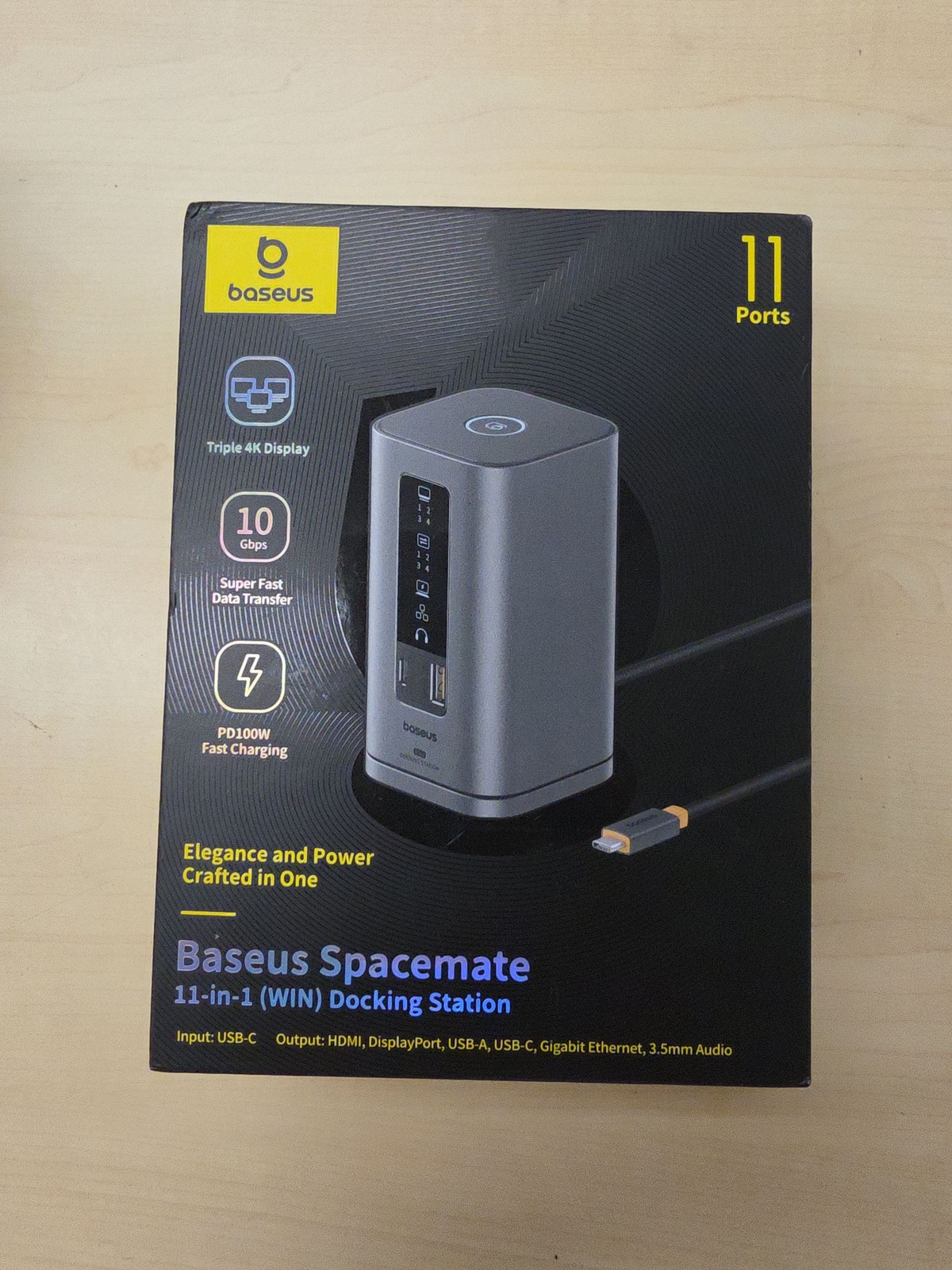 Baseus Spacemate 11-in-1 USB-C Docking Station Triple 4K Display 10Gbps