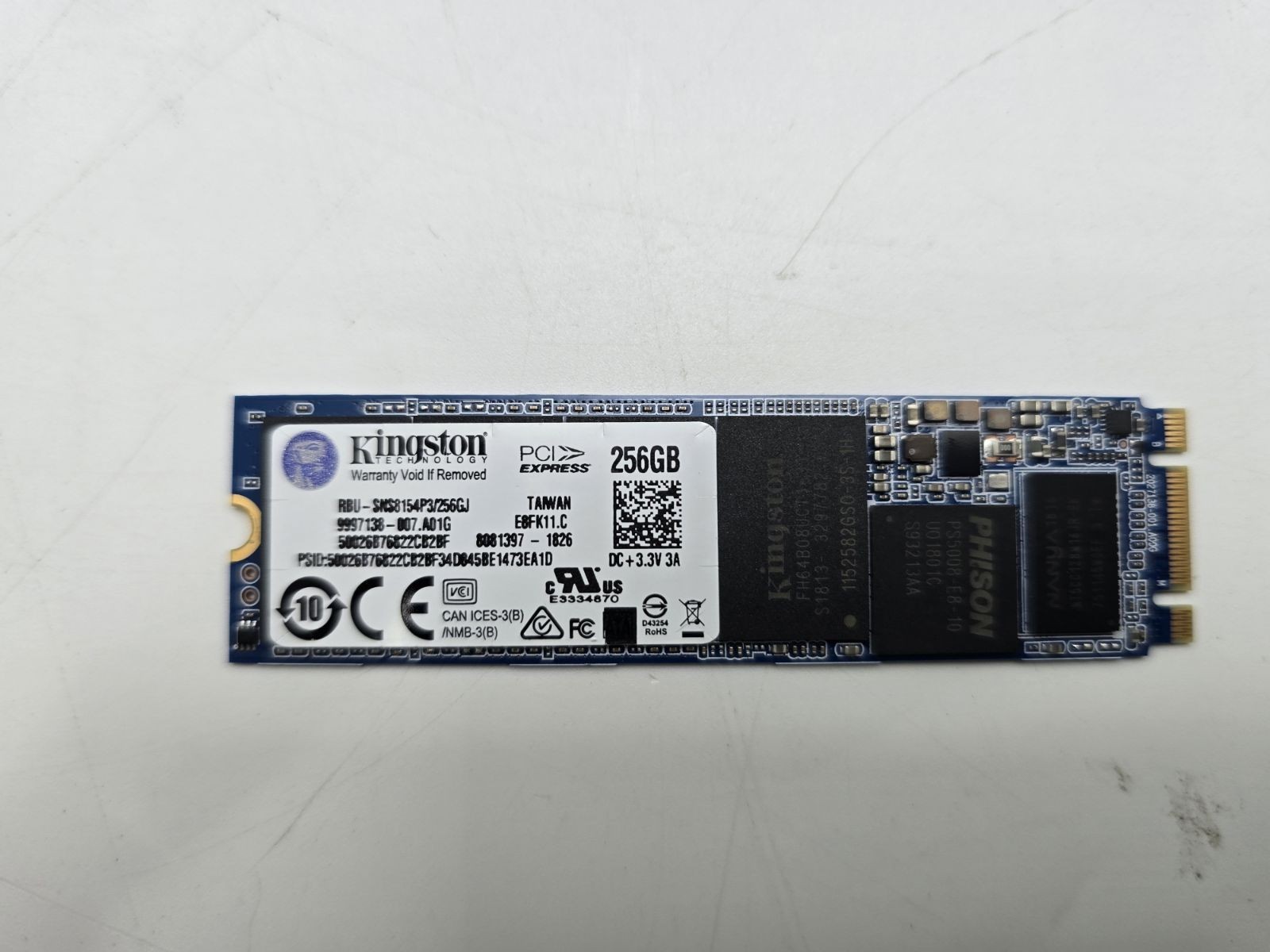BLUE - KINGSTON 256GB SATA M2 SSD SOLID STATE DRIVE