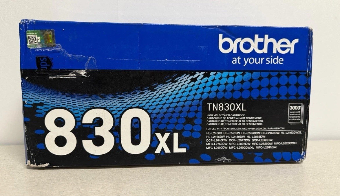 Genuine Brother TN830XL Black High Yield Toner Cartridge OEM NEW