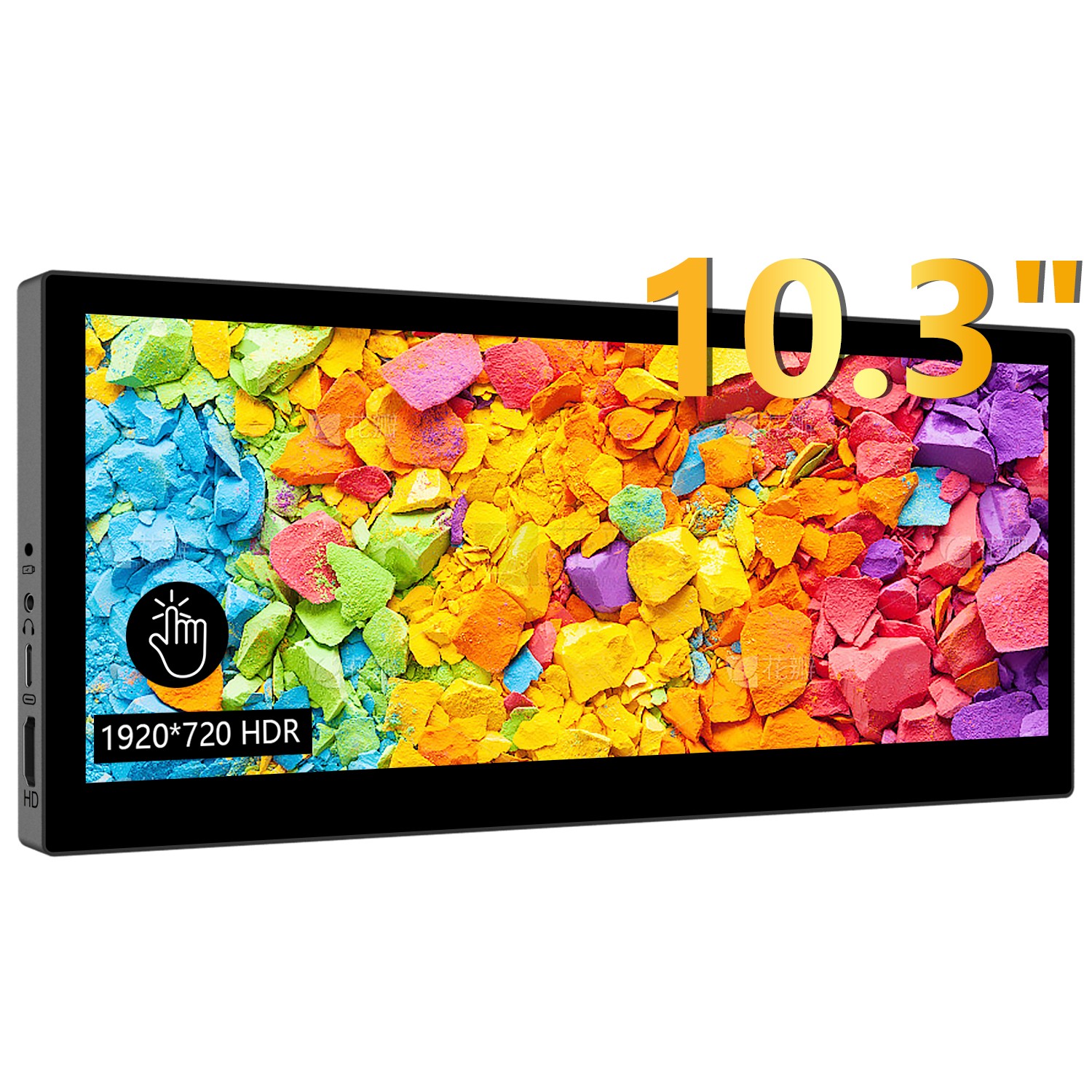 10.3 Inch 1920x720 HDMI IPS LCD Monitor Display with Min H/D USB-C/Type-C Input
