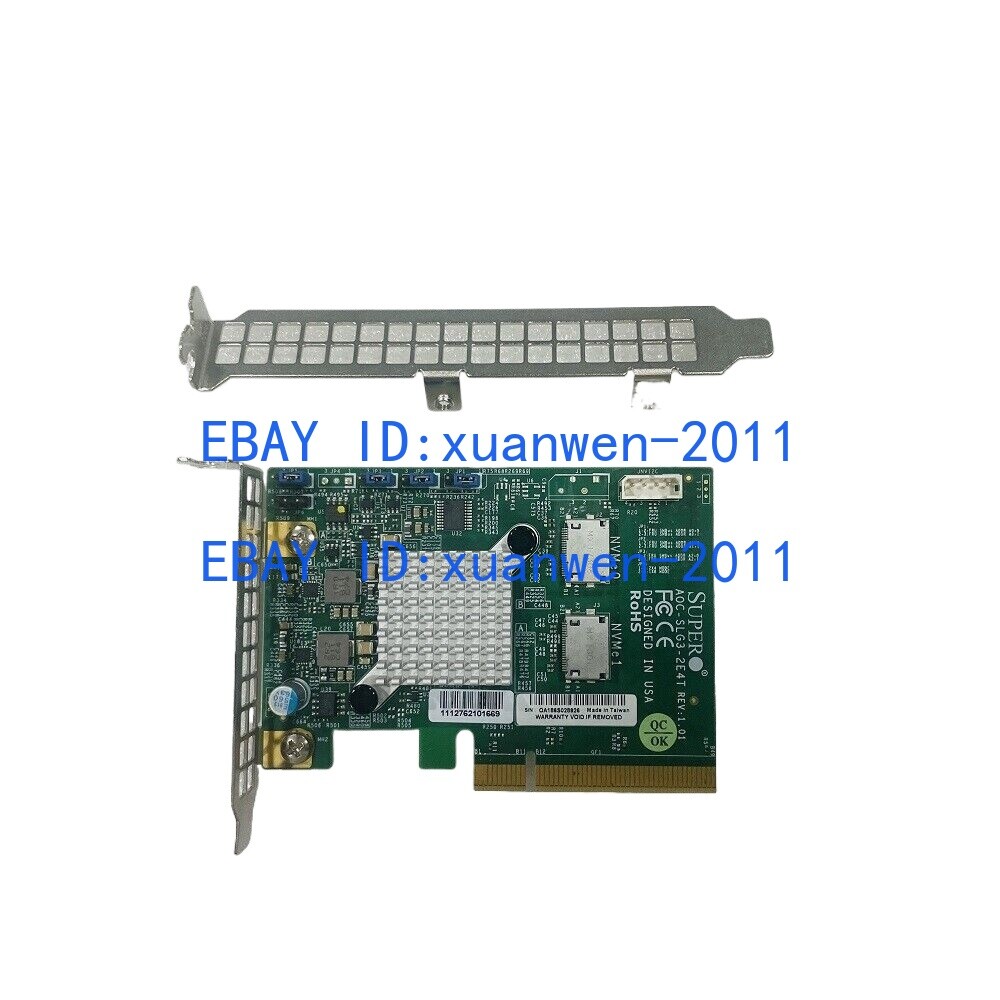 Supermicro AOC-SLG3-2E4T Dual-Port Gen-3 Internal NVMe Host Bus Adapter