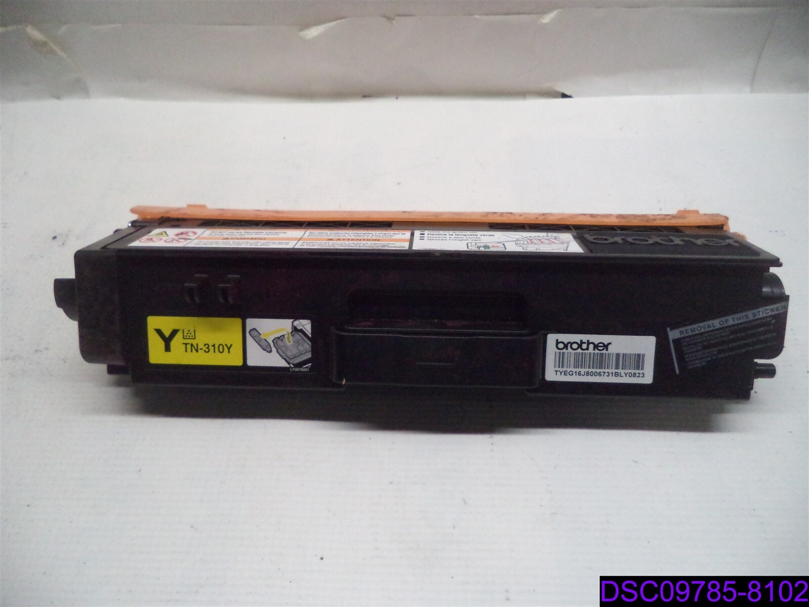 Used Needs Refilled Genuine OEM Brother Yellow Toner Cartridge TN-310Y