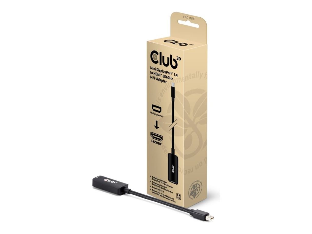Club 3D Adapter DisplayPort Mini > HDMI 1.4* CAC-1188 Adapter