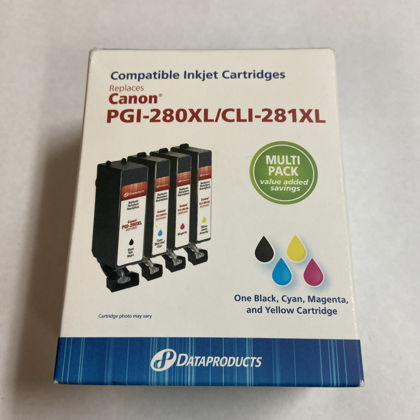 DATAPRODUCTS CANON COMPATIBLE INKJET CARTRIDGE PGI-280XL/CLI-281XL MULTI PACK