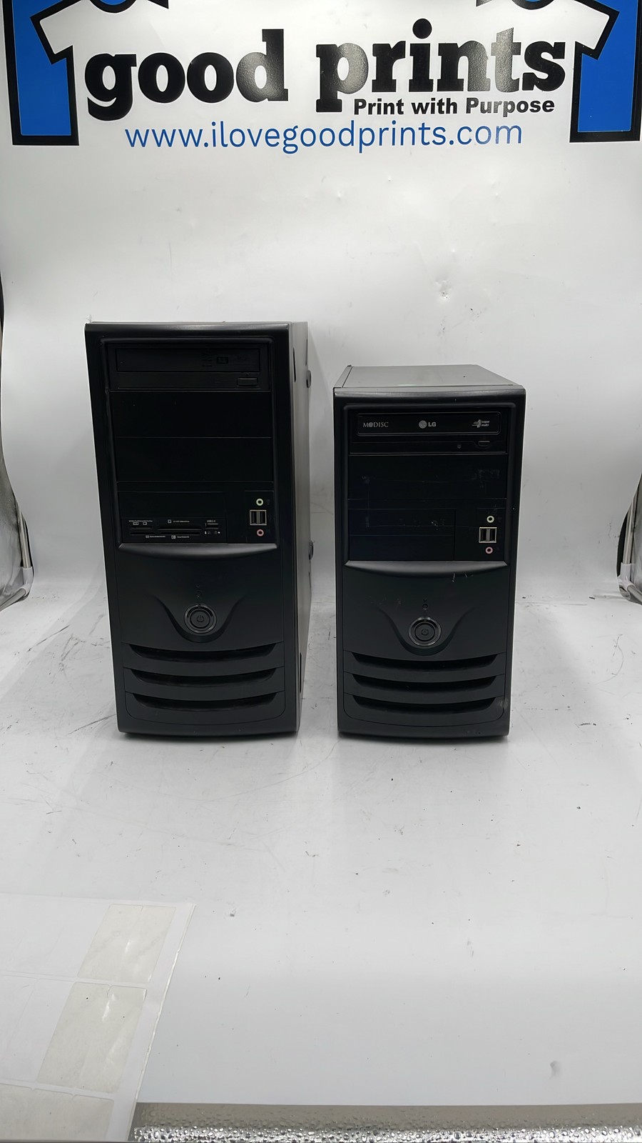 Desktop Tower PCs ATX Micro ATX DVD USB HDD Computer Systems Lot Of 2