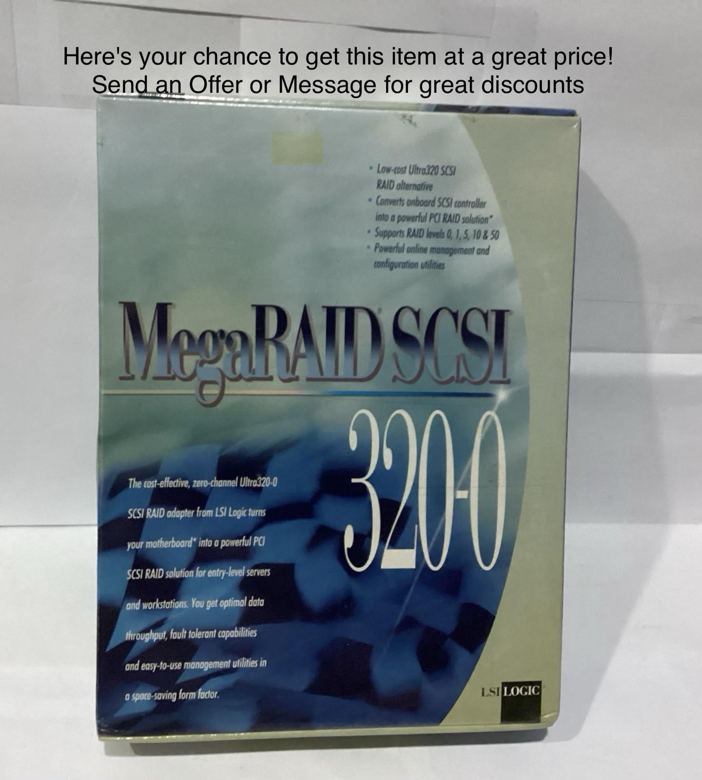 LSI Logic MegaRAID SCSI 320-0Interface Slot: 64-bit PCI-X / PCI