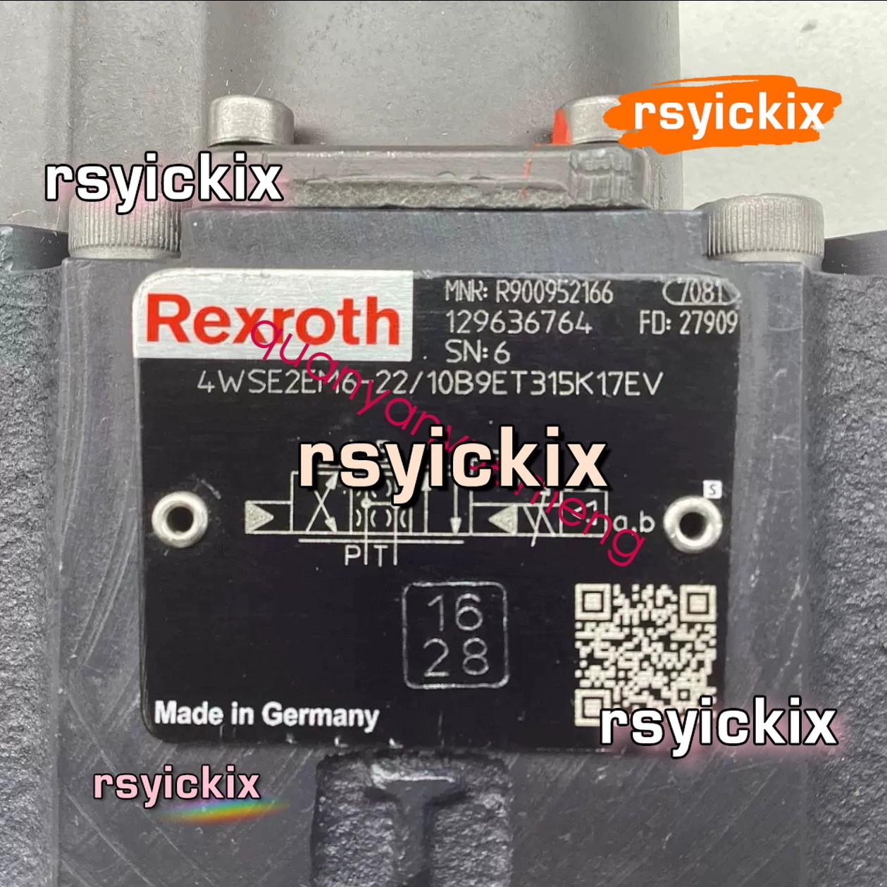 1pcs REXROTH valve R900952166 4WSE2EM6-2X/10B9ET315K17EV new By DHL or FedEX