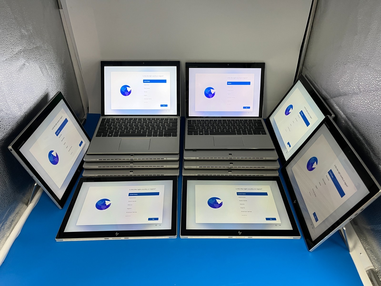 HP Elite X2 G4 12.3" Touch i5 8265U 8GB RAM 256GB SSD Win 11 Pro LOT OF 7 UNITS