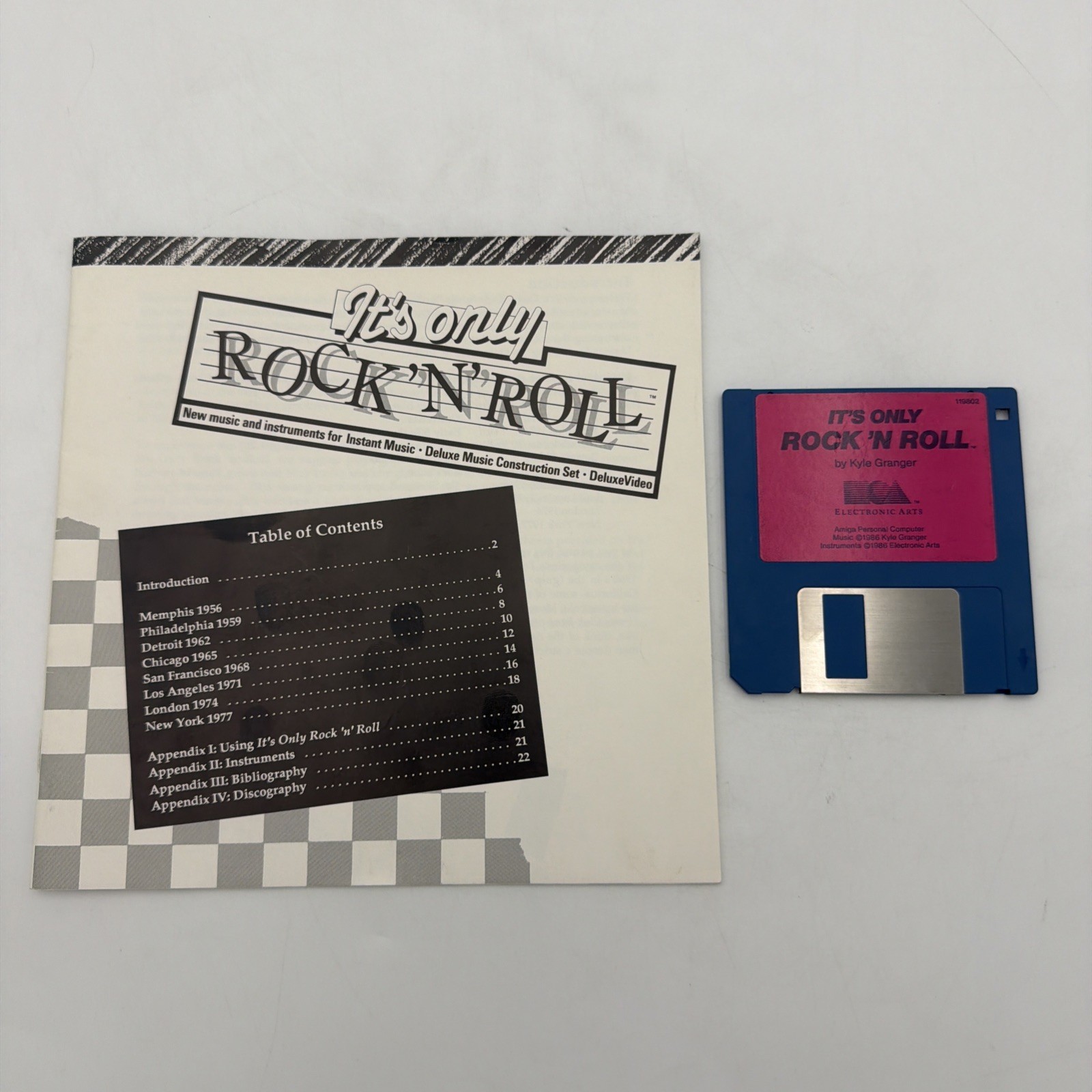 It's Only Rock 'N' Roll Amiga Deluxe Music Construction Set EA Tested Complete