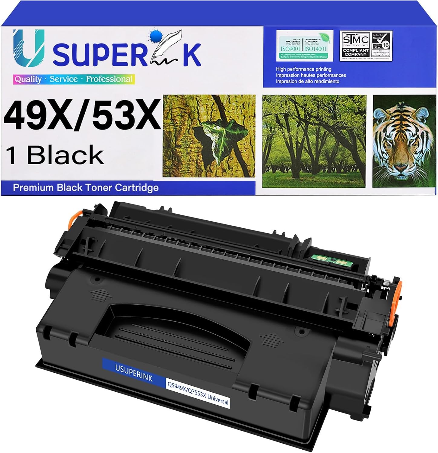 USUPERINK Compatible Q5949X Q7553X Toner Cartridge Replacement for HP 49X Q59...