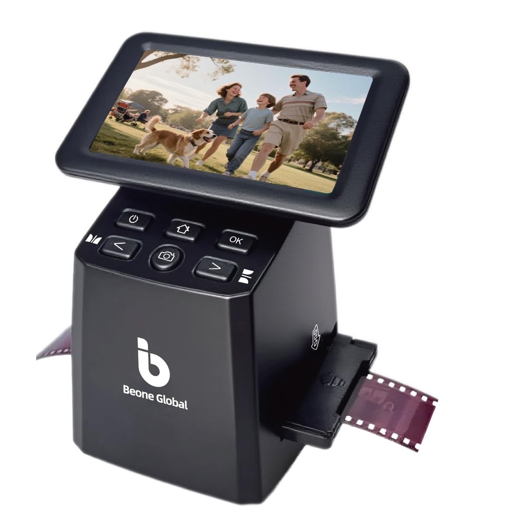 BEONEGLOBAL ClearScan S5 Film Scanner High-Resolution Film&Slide Scanner with...