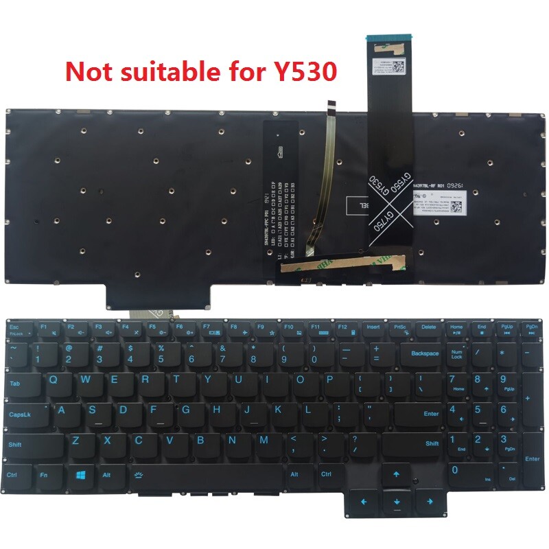 Blue US Keyboard NEW For Lenovo IdeaPad Gaming 3-15IMH05 15ARH05 15ACH GY530