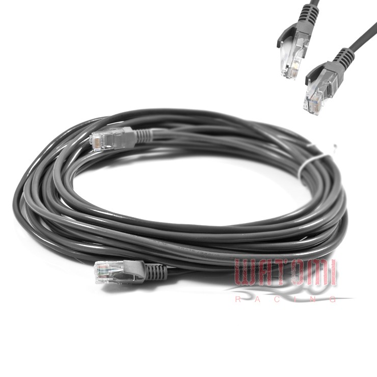 50FT CAT5 CAT5E RJ45 ETHERNET LAN NETWORK PATCH CABLE GREY WIRE MALE CONNECTOR