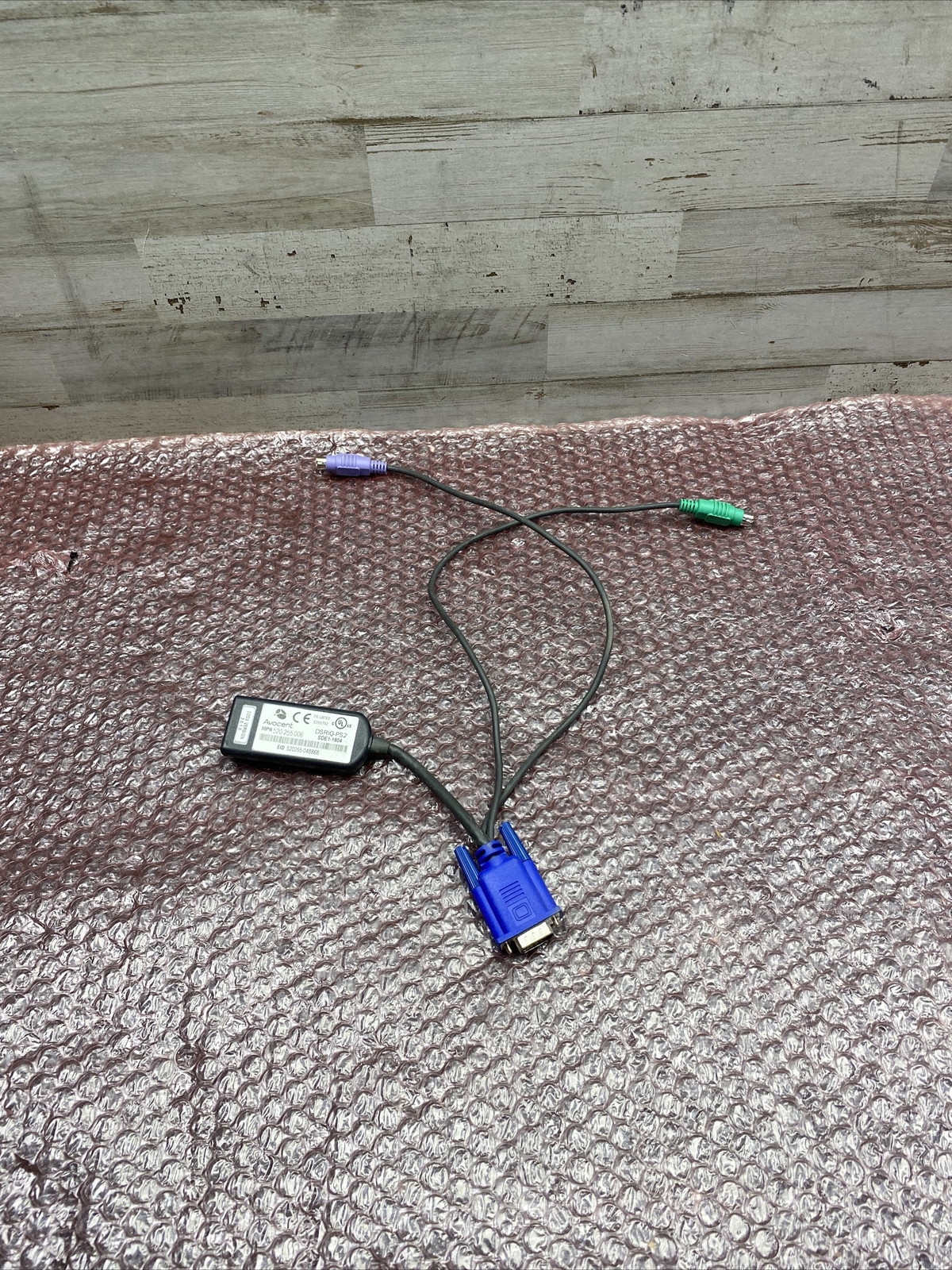Used Avocent DSRIQ-PS2 PS/2 VGA KVM Interface Cable Modules 520-255-006