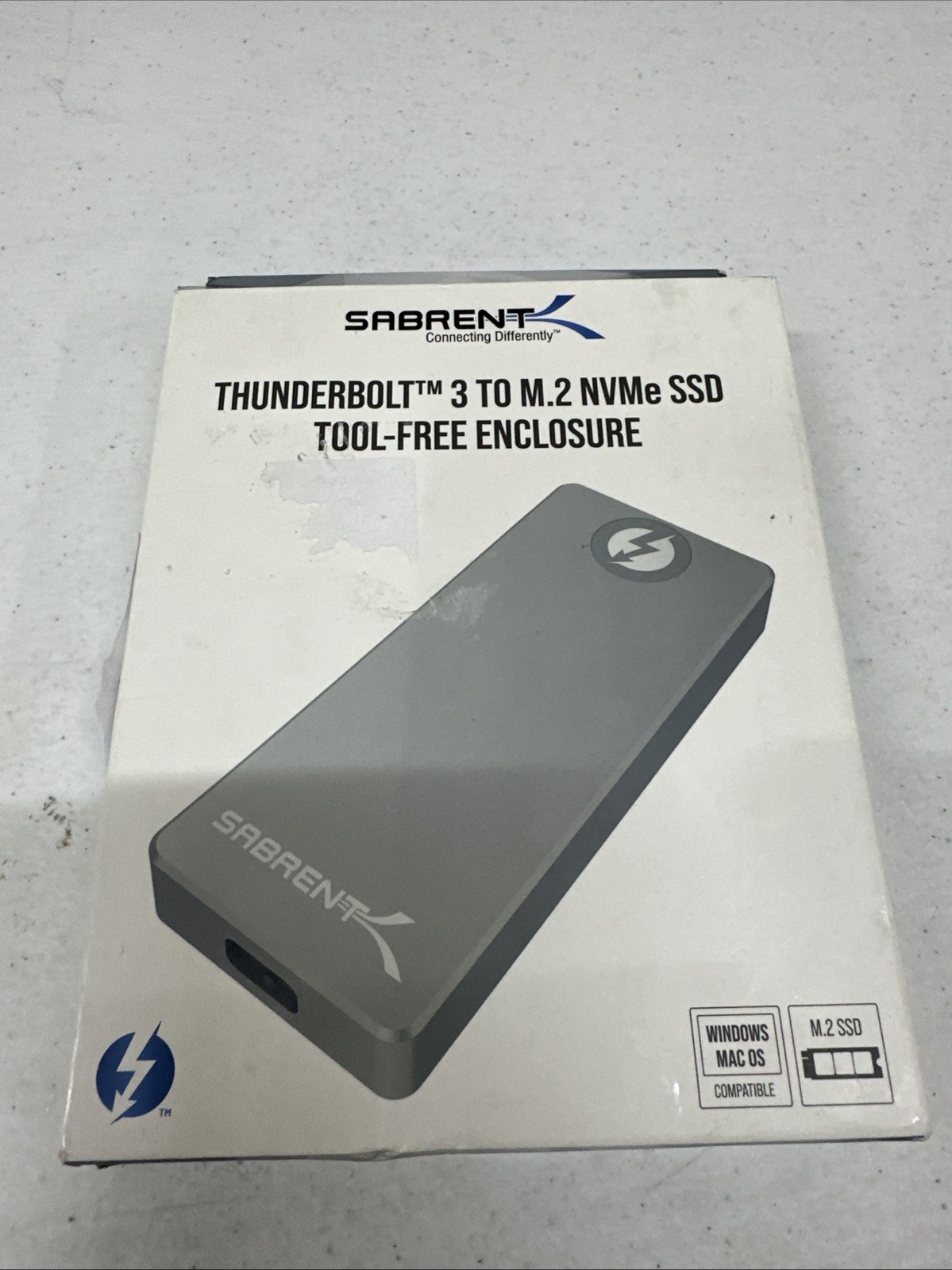 Sabrent Thunderbolt 3 Certified M.2 NVMe SSD Tool-Free Solid Aluminum Enclosure