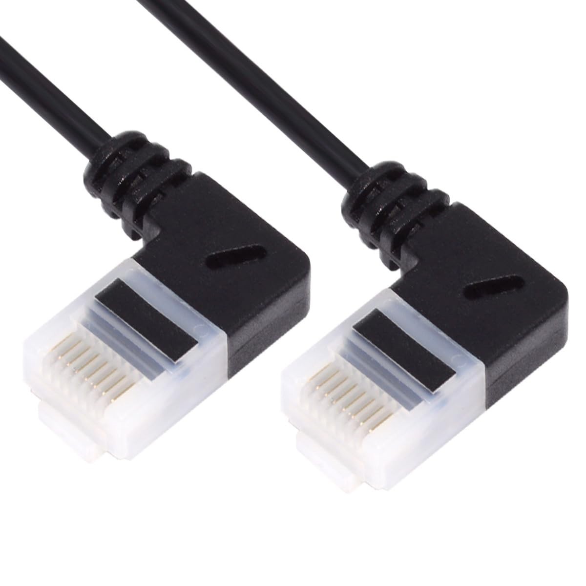 Ultra Thin Slim Cat6 Ethernet Cable RJ45 Right Angled 25cm UTP Network Cable ...