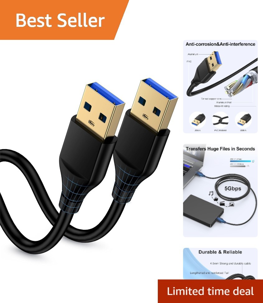Versatile 6ft USB 2.0 Cable with Plug and Play Simplicity and Durability