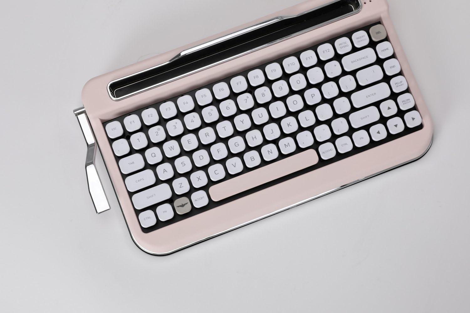 Typewriter style mechanical Keyboard (Switch-Cherry Mx Blue, Pink)