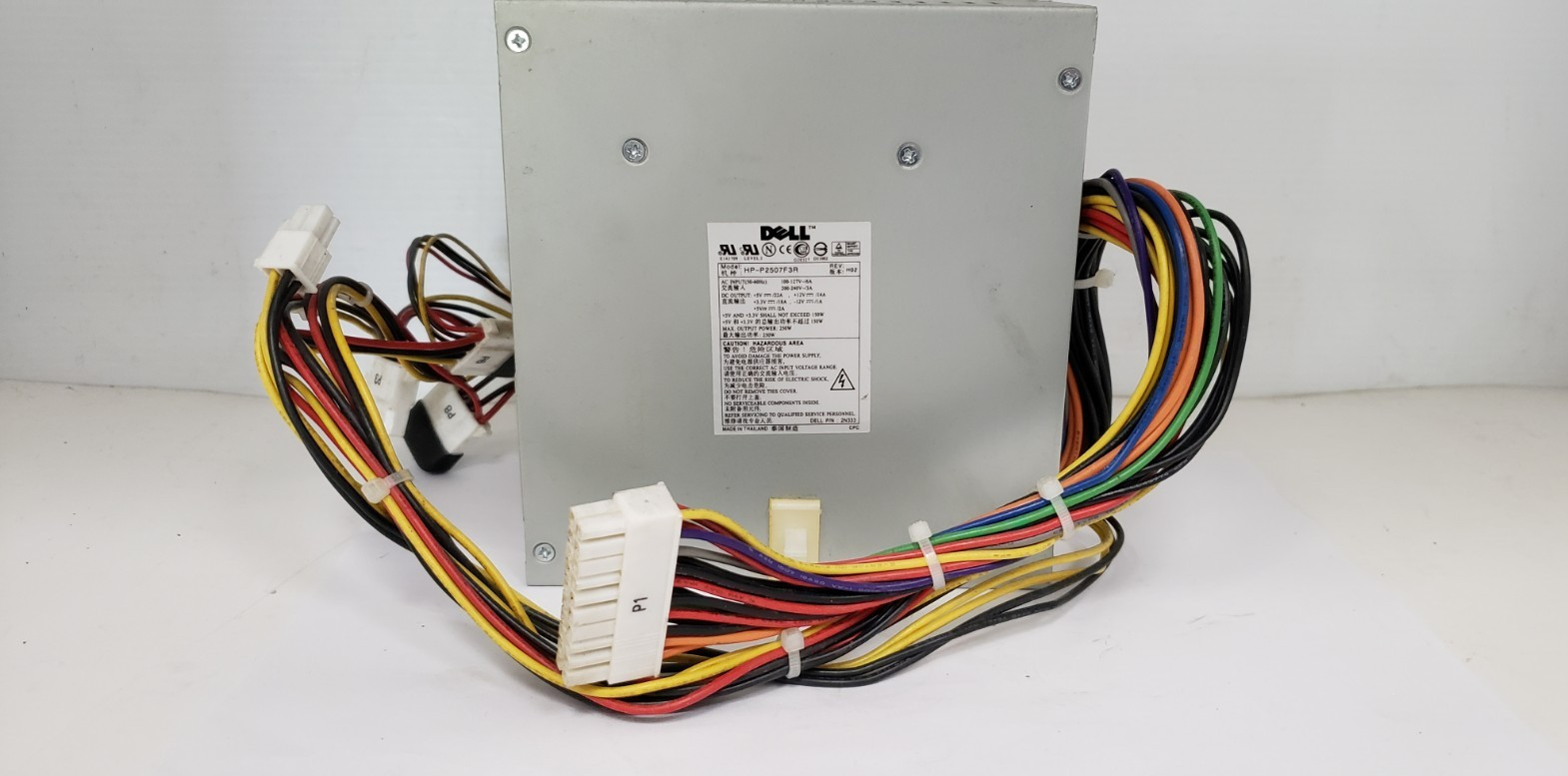 DELL HP-P2507F3R POWER SUPPLY, REV. H02, AC INPUT 100-127V~/6A