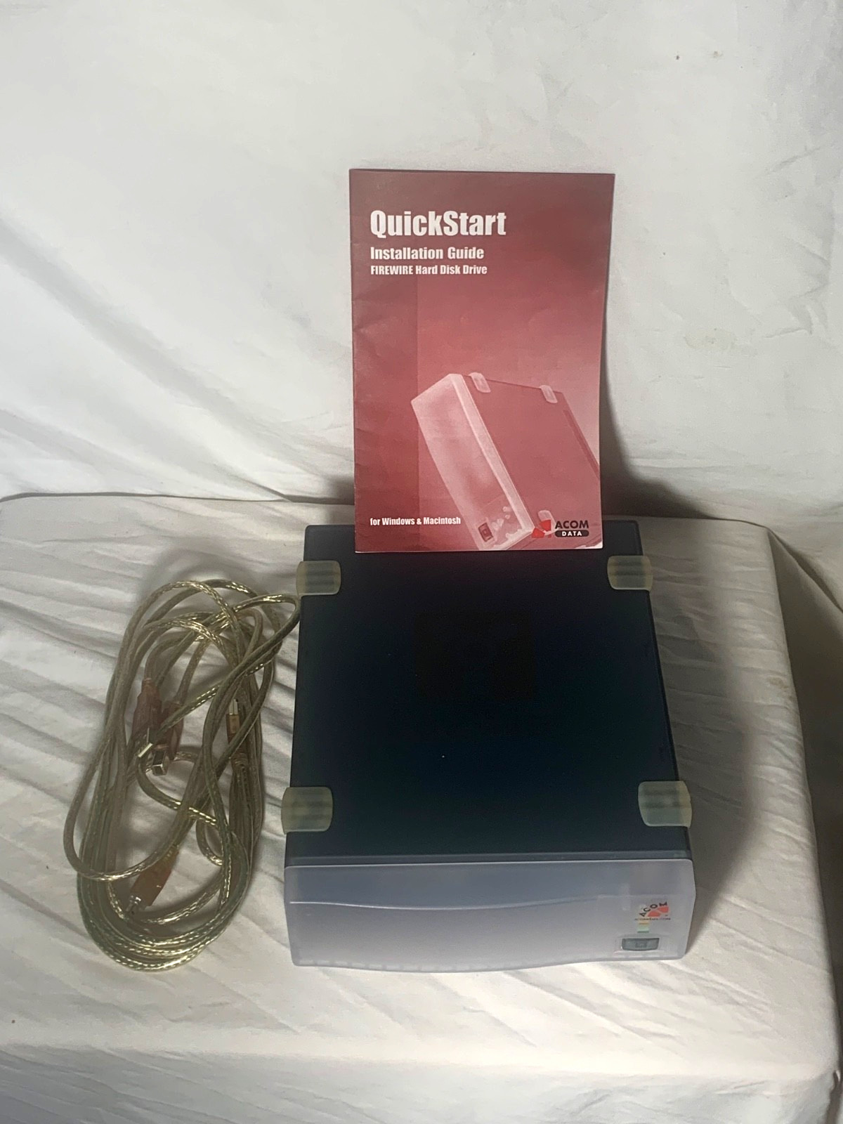 Gently Used ACOM Data Subsystem USB External Hard Drive Power Supply & Shell VGC