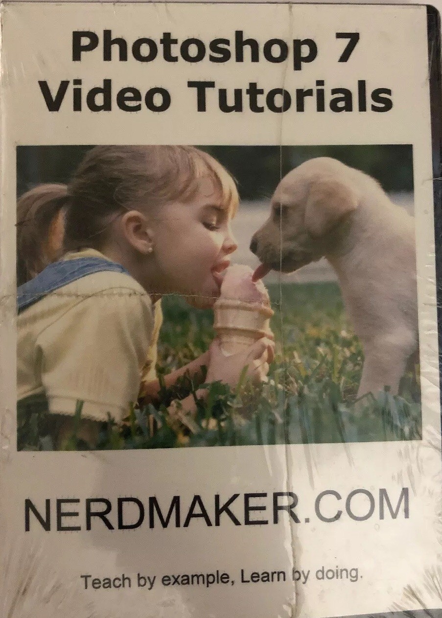 Photoshop 7 Video Tutorials Training Visual Learn CD-RARE VINTAGE-NEW-SHIP 24HRS