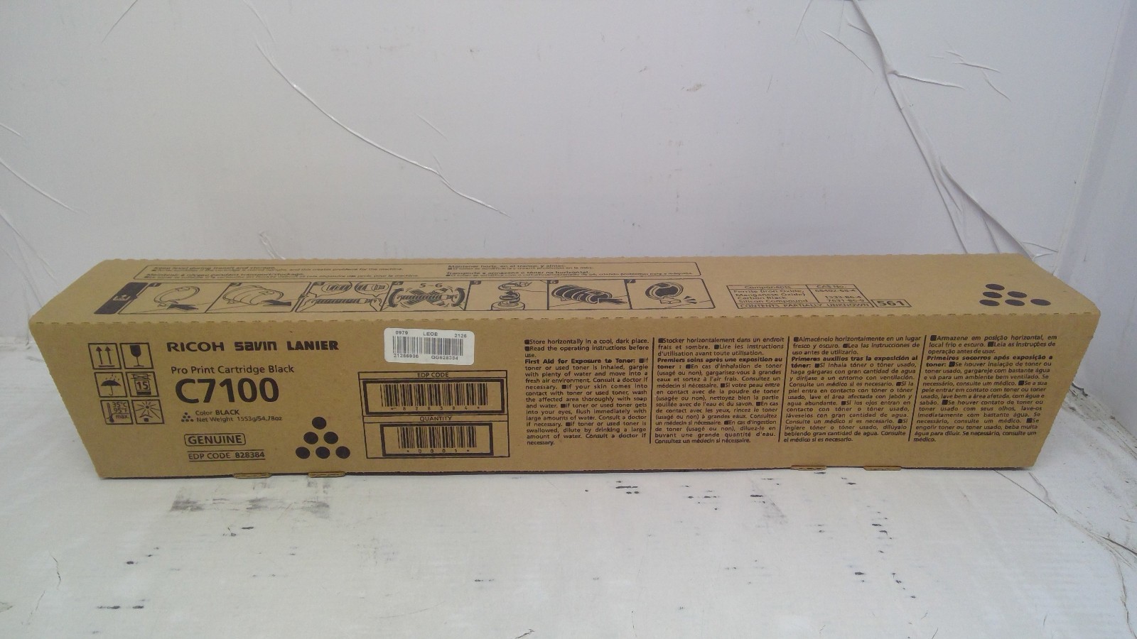 Genuine Ricoh C7100/C7110 Black Toner Cartridge 828384 828326