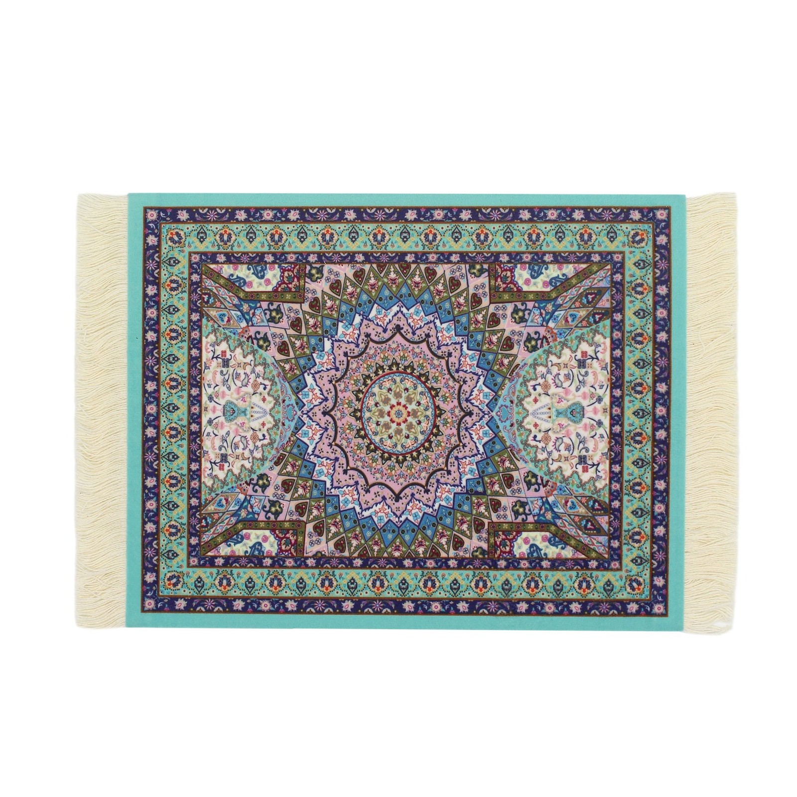 Persian Style Carpet Mouse Pad, Several Images (Blue Heart) Blue Heart