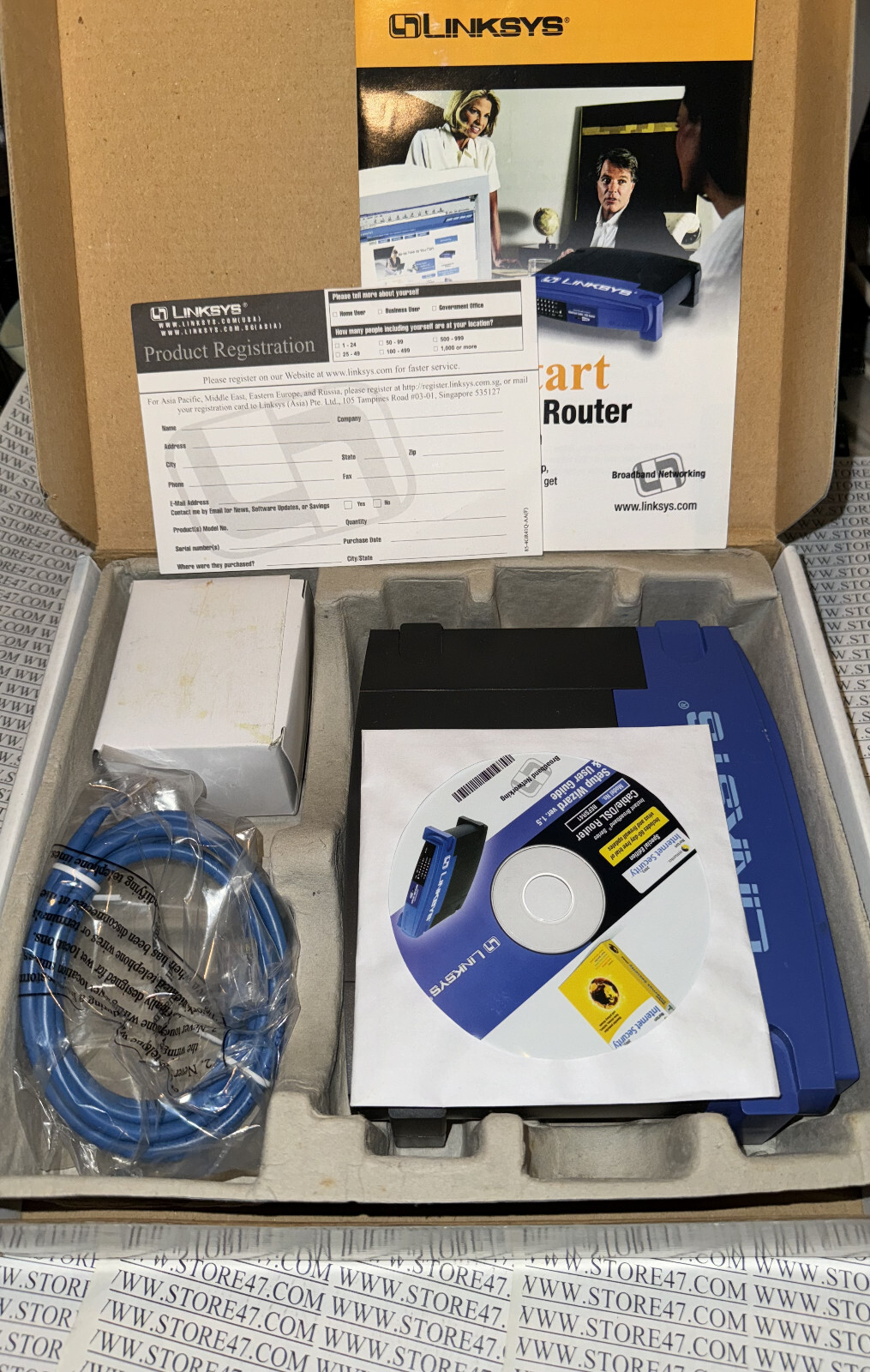 Linksys BEFSR41 4-Port 10/100 Wired Router BEFSR41 v2 Open Box