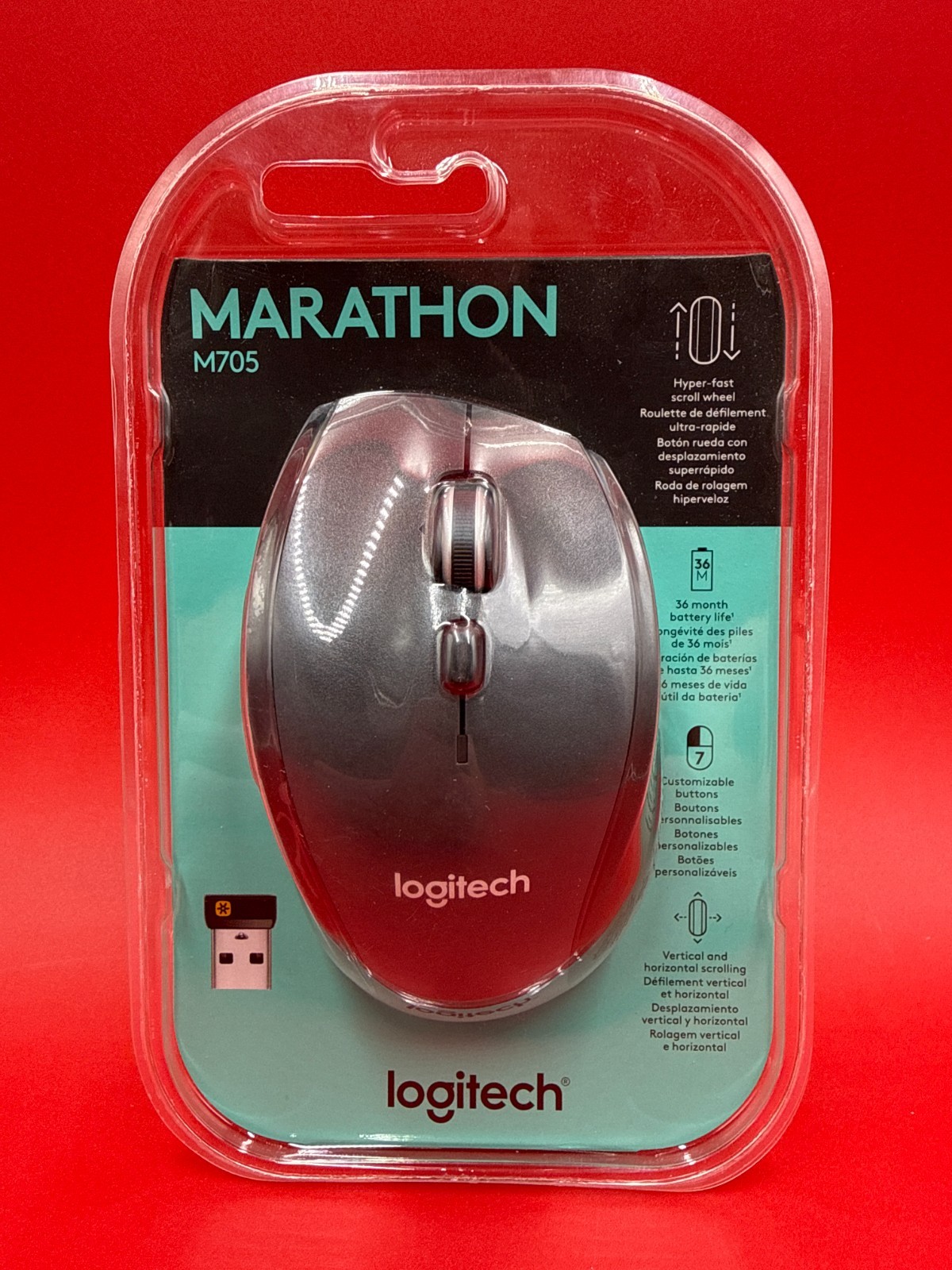 Logitech M705 Marathon Bluetooth Mouse 910-001935 ✅ ❤️️ ✅ ❤️ NEW ✅ ❤️️ ✅ ❤️