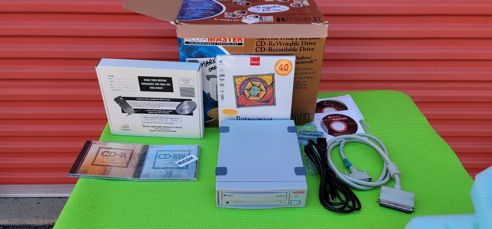 Ricoh Mediamaster MP6200S SCSI External CD-RW Drive ULTRA-RARE 