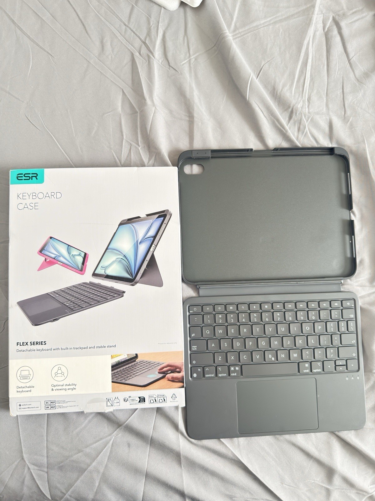 ESR Keyboard Case (Detachable) W Built In Trackpad - Flex Series Air 11" 4/5 Gen