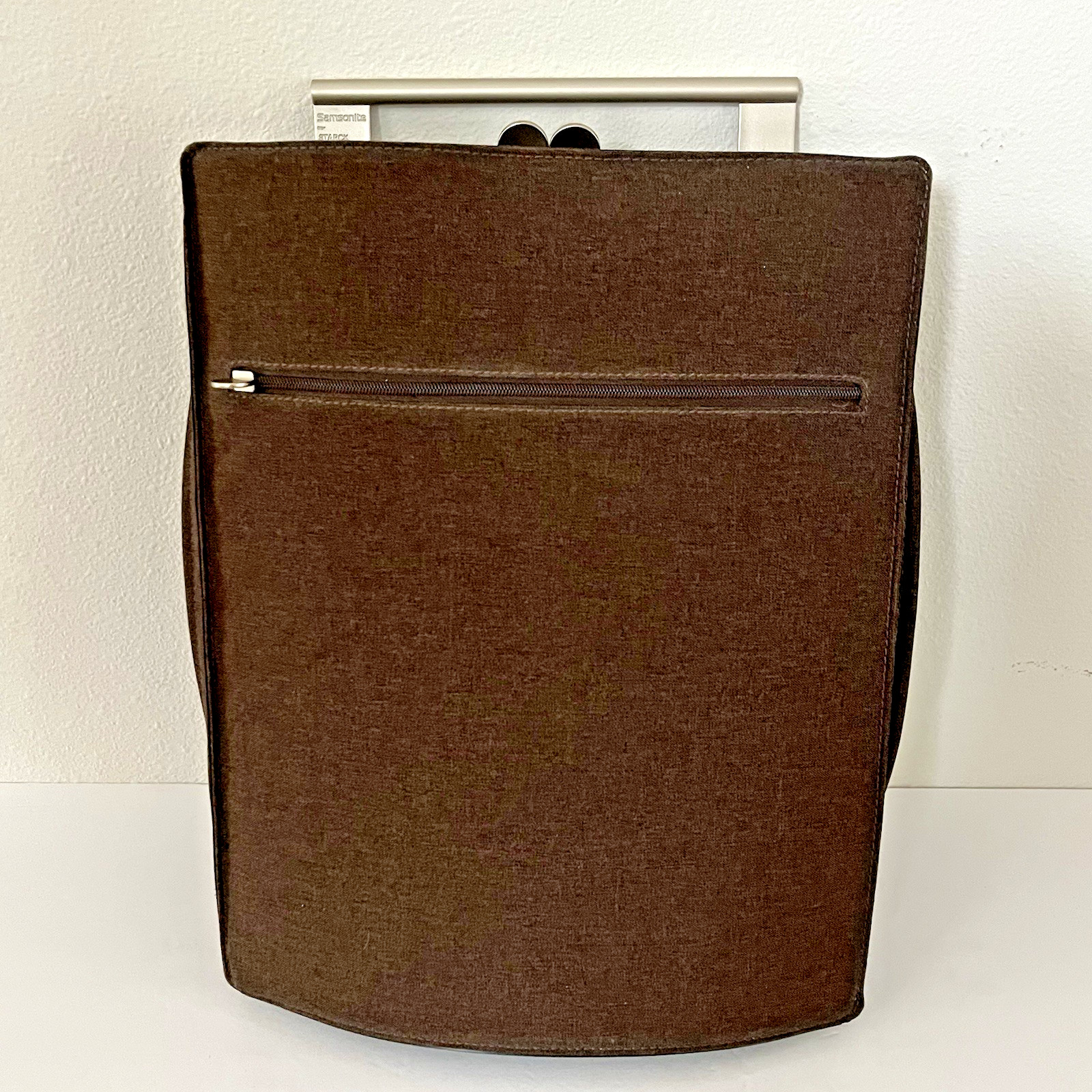 Vintage Samsonite Philippe Starck YAP Brown Backpack Laptop Expandable RARE New